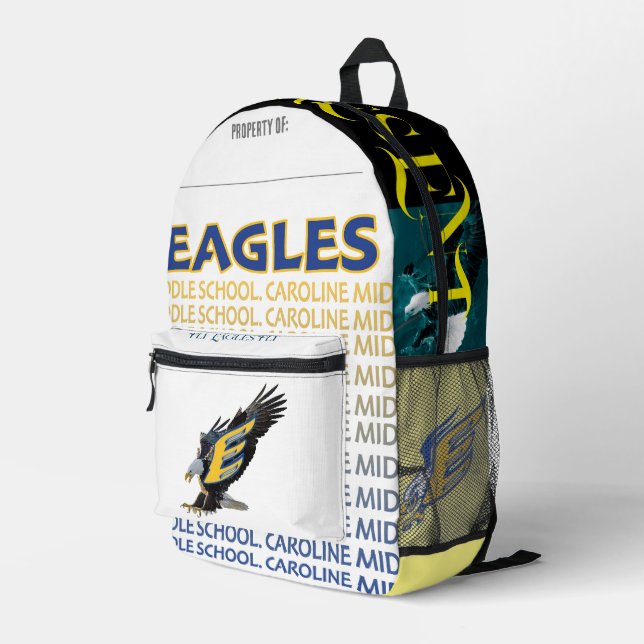 Eagles Backpack Bedruckter Rucksack (Rückseitige Ecke Rechts)