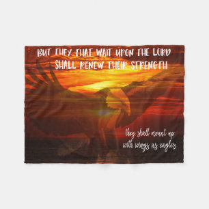 Eagles Bible Verse Fleecedecke