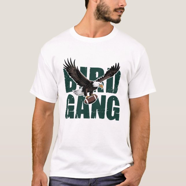 Eagles Bird Gang Football Mascot T-Shirt (Vorderseite)
