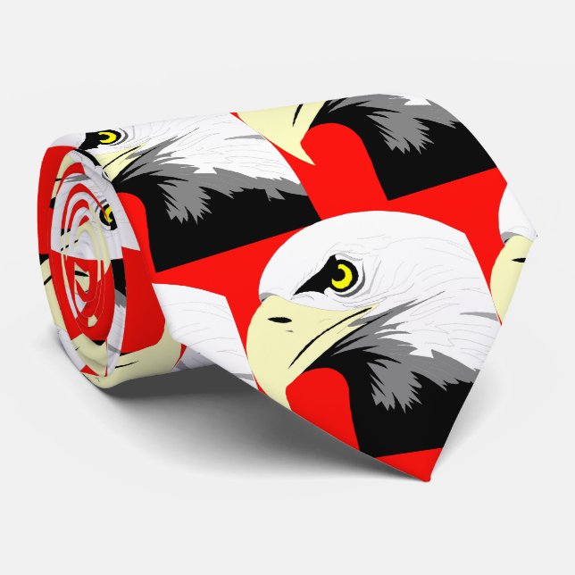 Eagles Black Football Baseball Necktie Krawatte (Gerollt)