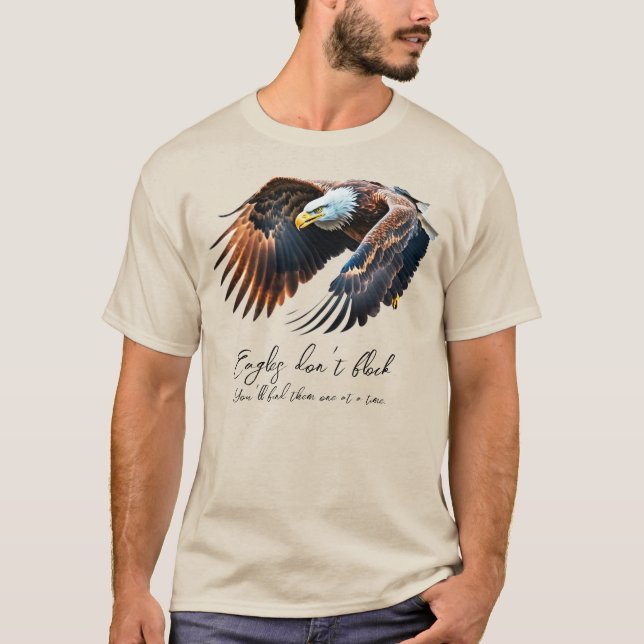 Eagles Don't Flock | Bald Eagle | Männer T-Shirt (Vorderseite)