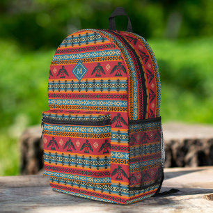 Eagles Ethnic Muster auf amerikanischem Stil Bedruckter Rucksack