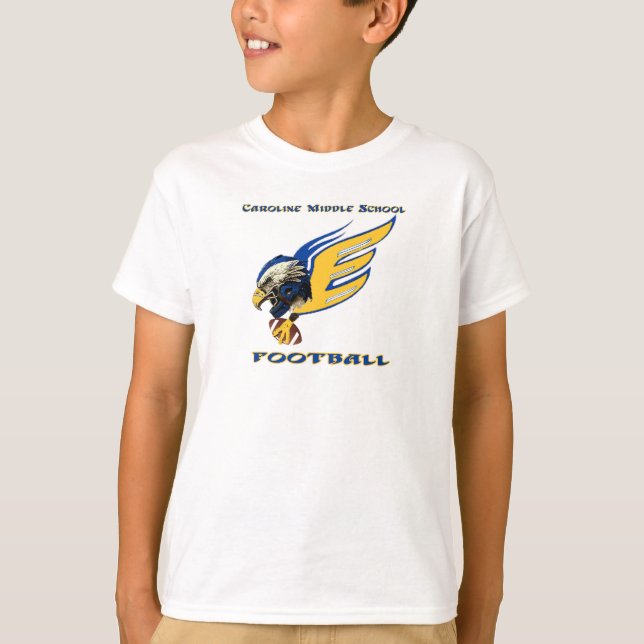 Eagles Football Team Shirt mit Helmdesign (Vorderseite)