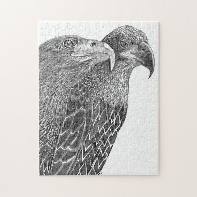 EAGLES HARRIET + M ZUHAUSE STRONGER FEATHER FREUND PUZZLE (Vertikal)