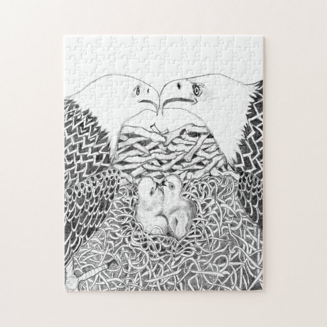 EAGLES HARRIET + M ZUHAUSE STRONGER FRATERNAL TWIN PUZZLE (Vertikal)