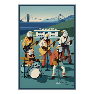 Eagles Hotel California Parodie Poster