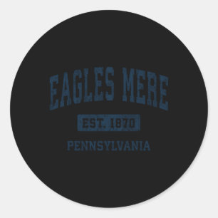 Eagles Mere Pennsylvania Pa Athletic Sports Runder Aufkleber