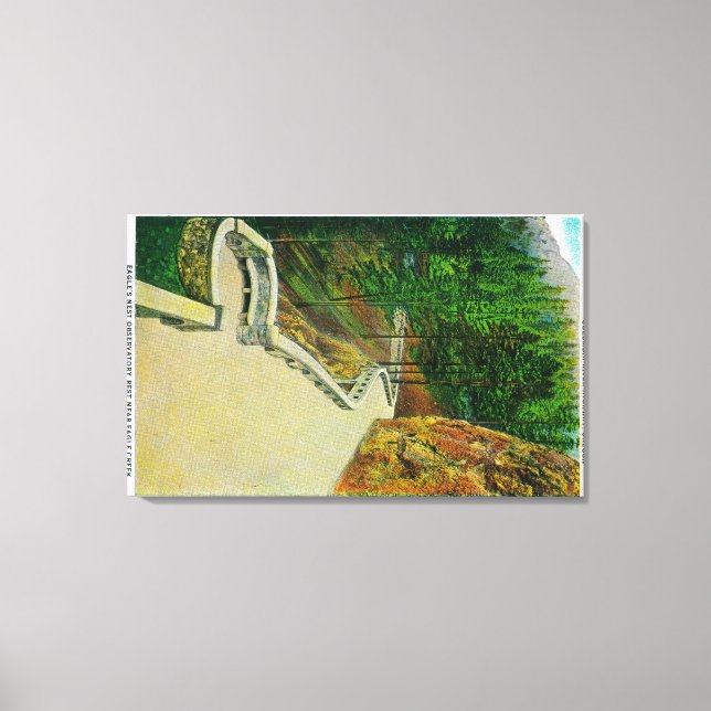 Eagle's Nest Observatory am Columbia River Leinwanddruck (Vorderseite)