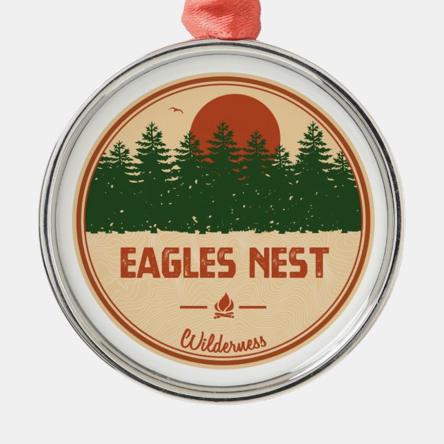 Eagles Nest Wilderness Colorado Ornament Aus Metall (Vorne)