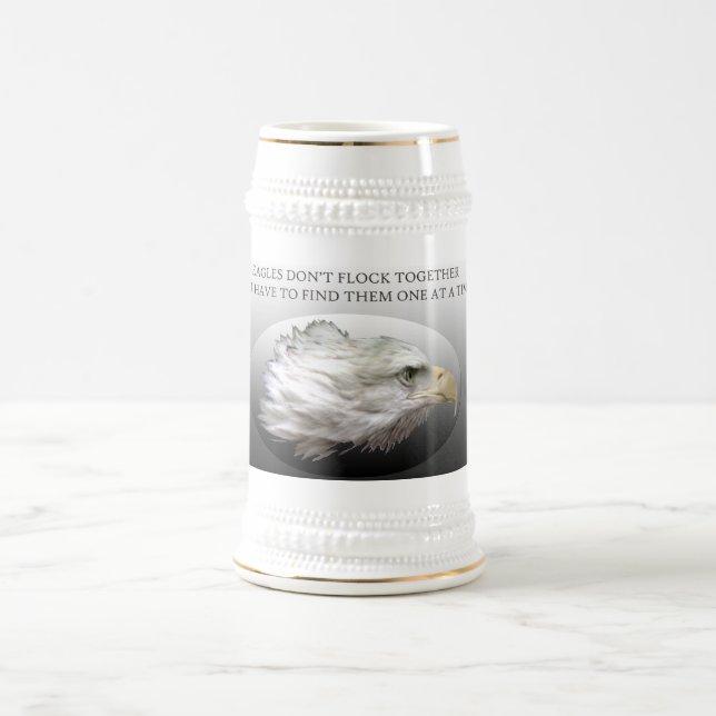 Eagles scharen sich nicht zusammen Stein Bierglas (Mittel)
