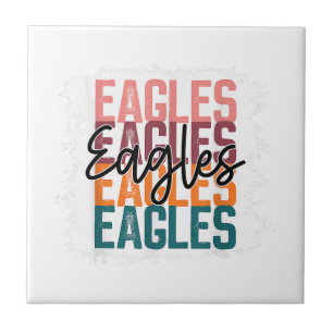 Eagles School Sports Fan Team Spirit Fliese