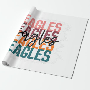 Eagles School Sports Fan Team Spirit Geschenkpapier