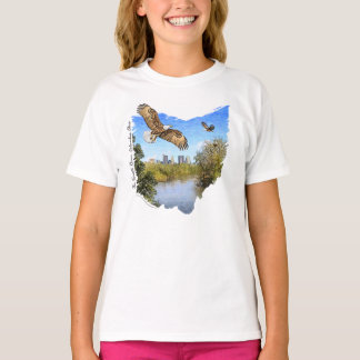 Eagles Scioto River Columbus Ohio Girls T - Shirt