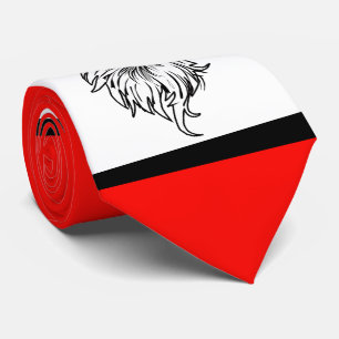 Eagles Sports Red White Necktie Krawatte