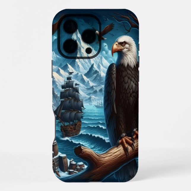 Eagle's Uhr über das Schiff iPhone Hülle (Rückseite)