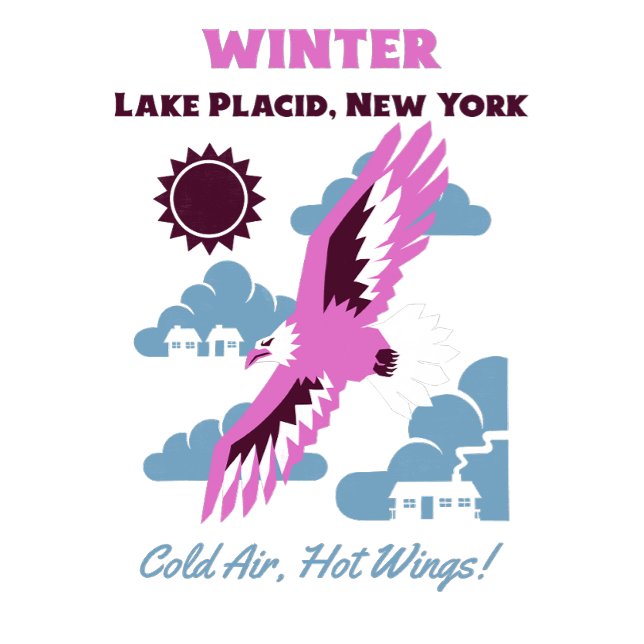 Eagle's Watch: Winter Wilderness Camp Hoodie (Majestic eagle soars over a snow-covered camp, capturing the wild essence of a winter adventure.)