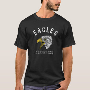 Eagles Wrestling School Spirit Team Mascot Spiel N T-Shirt