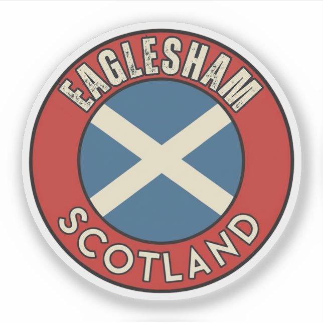 Eaglesham, Schottland Aufkleber (Vorderseite)