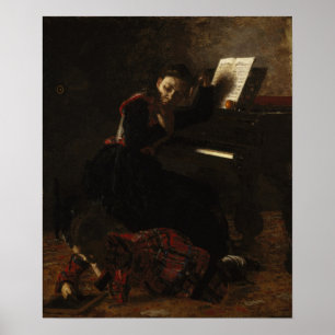Eakins - häusliche Szene Poster