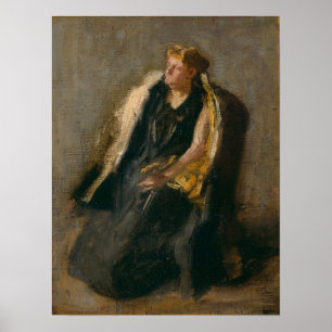 Eakins - Mrs Hubbard 1895 Poster