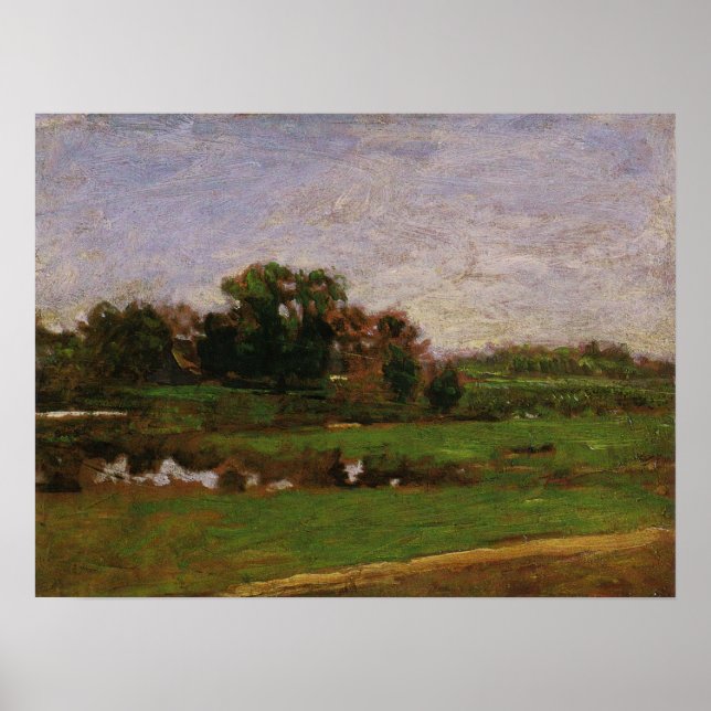 Eakins - Studie für die Wiesen Poster (Vorne)