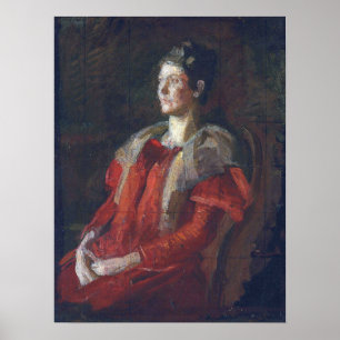Eakins - Studie für ein Portrait von Frau Charles Poster