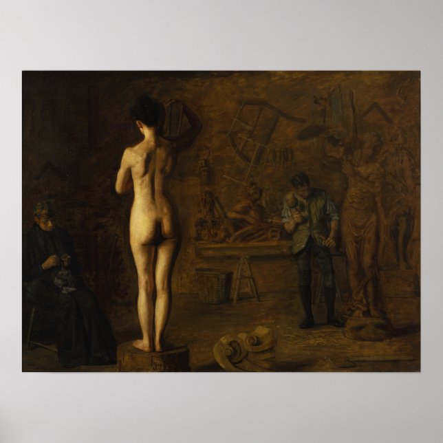 Eakins: William Rush Carving Allegorical Figure Poster (Vorne)