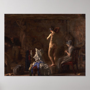 Eakins - William Rush schnitzt Poster