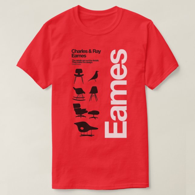 Eames Chairs Collections T-Shirt (Design vorne)