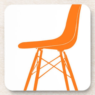 Eames formte Plastikseitenstuhl Getränkeuntersetzer
