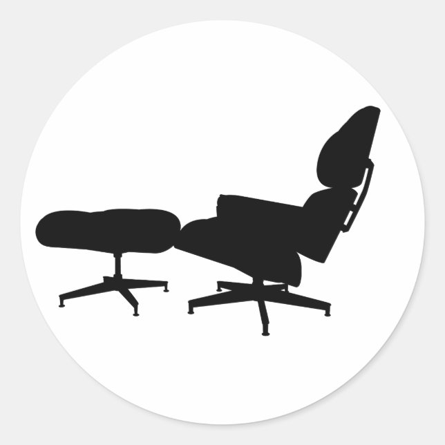 Eames Lounge Chair & Ottoman Sticker (Vorderseite)