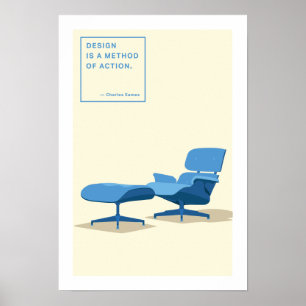 Eames Lounge Chair Print Poster