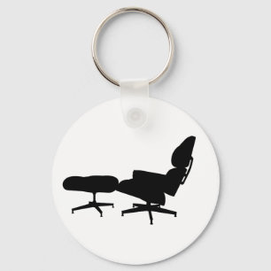 Eames Lounge Stuhl & ottomanischer Schlüsselanhäng Schlüsselanhänger