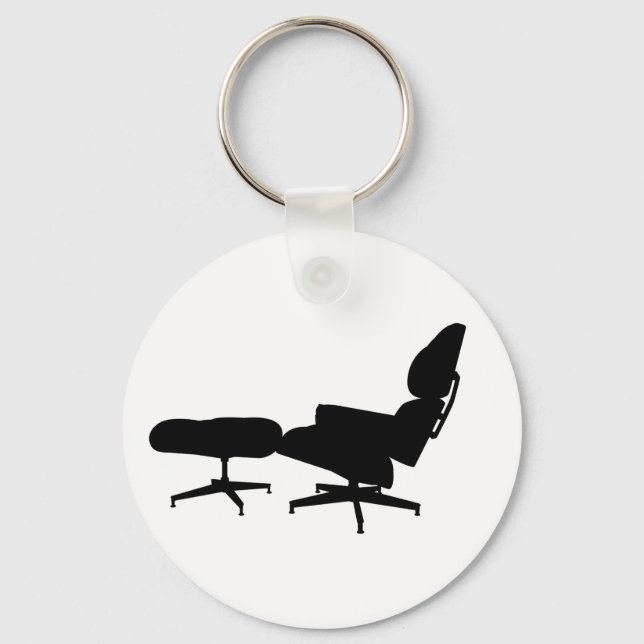 Eames Lounge Stuhl & ottomanischer Schlüsselanhäng Schlüsselanhänger (Vorderseite)