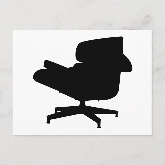 Eames Lounge Stuhl Postcard Postkarte (Vorderseite)