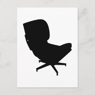 Eames Lounge Stuhl Postcard Postkarte