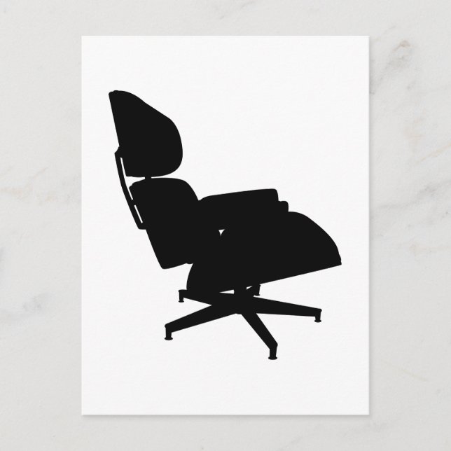 Eames Lounge Stuhl Postcard Postkarte (Vorderseite)