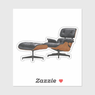 Eames Lounge Stuhl Sticker
