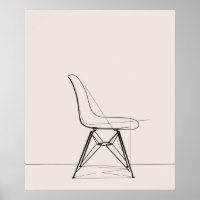 Eames Mid Jahrhundert moderne minimalistische schw