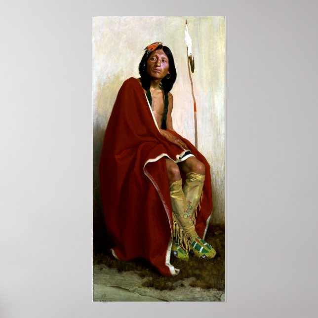 Eanger Irving Couse Elk-Foot vom Taos-Stamm Poster (Vorne)