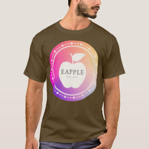 eApple colorful vegetarian apple lover design T-Shirt