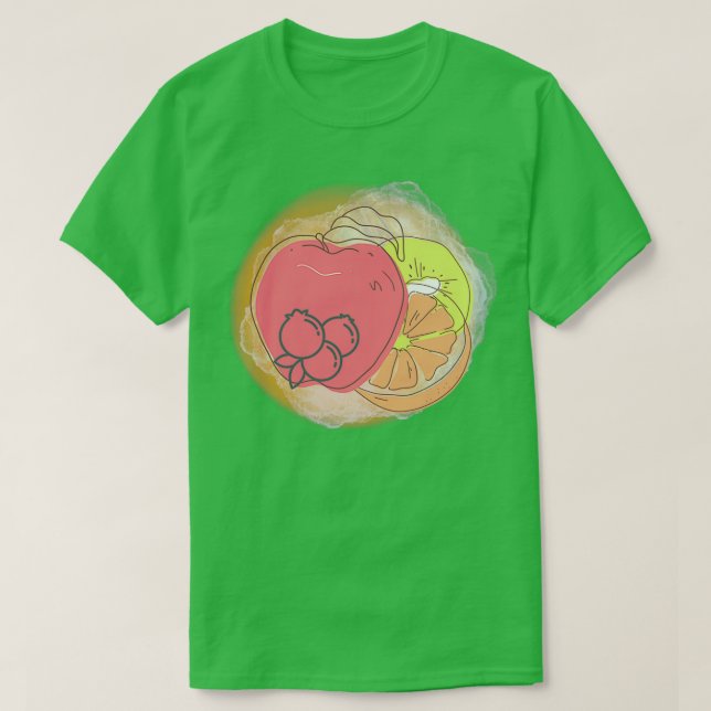 Eapple Funny Apple Vintages Geschenk 4 T-Shirt (Design vorne)