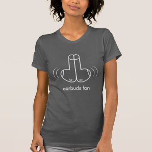 Earbuds Fan, Geek, Techie Giggles, Funny Tech T-Shirt