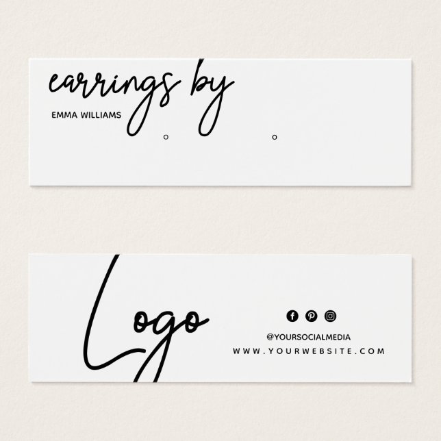 Earl Display Business Card (Vorne & Hinten)