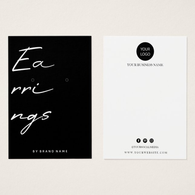 Earl Display Business Card (Vorne & Hinten)