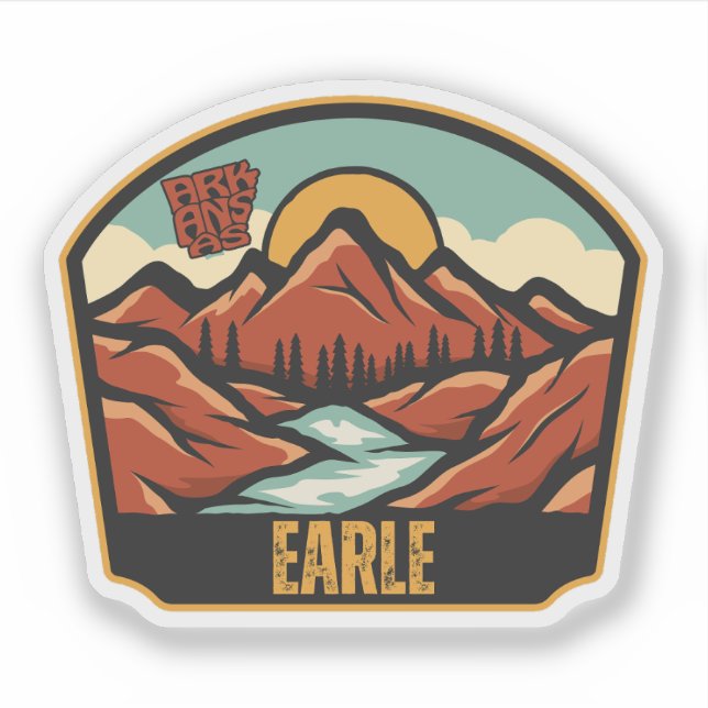 Earle, Arkansas Aufkleber (Vorderseite)
