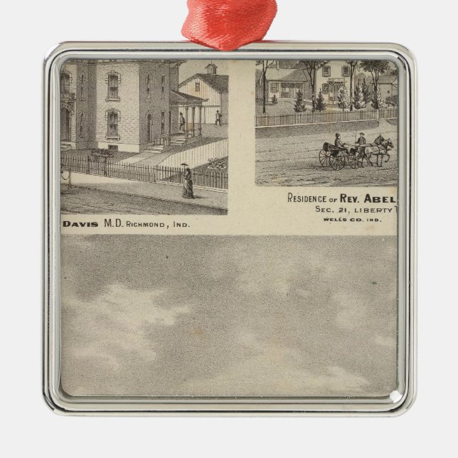 Earlham Uni, Richmond Ornament Aus Metall (Vorne)