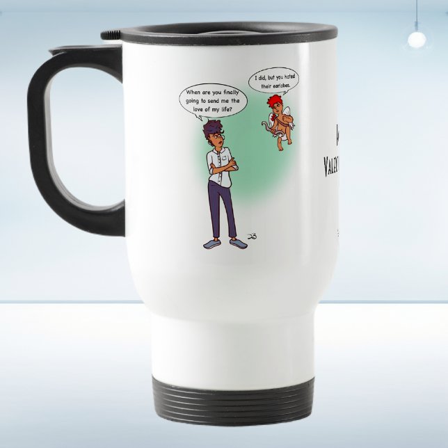 Earlobes Valentine's Travel/Pendler-Tasse Reisebecher (Von Creator hochgeladen)