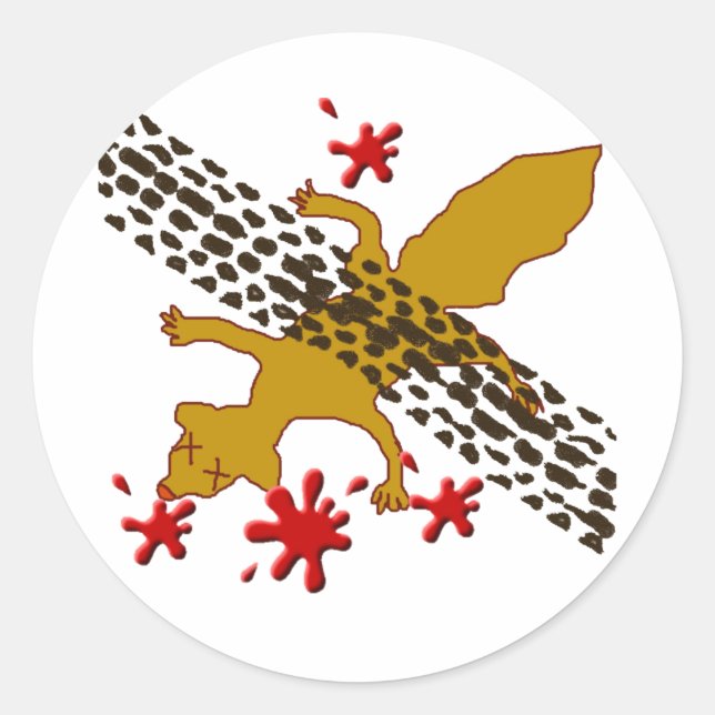 Earl's Eichhörnchen Runder Aufkleber (Vorderseite)