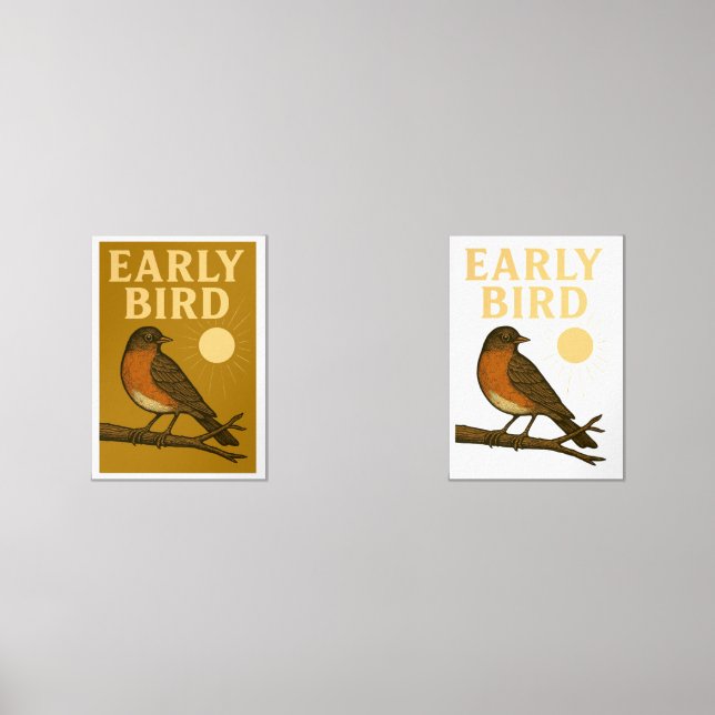 Early Bird Bilderwand Sets (Vorderseite)